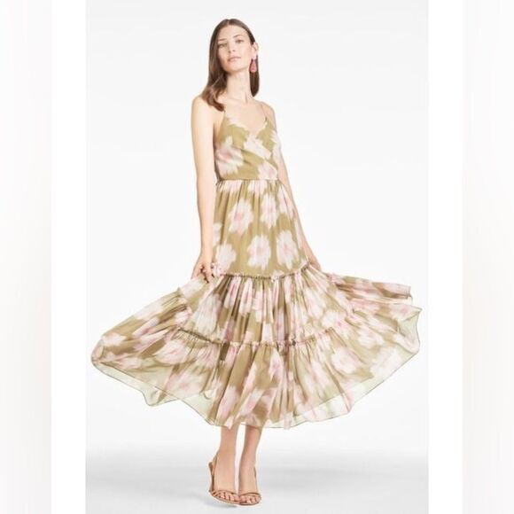 Sachin + Babi Dahlia Floral Print Midi Dress - Picture 1 of 12